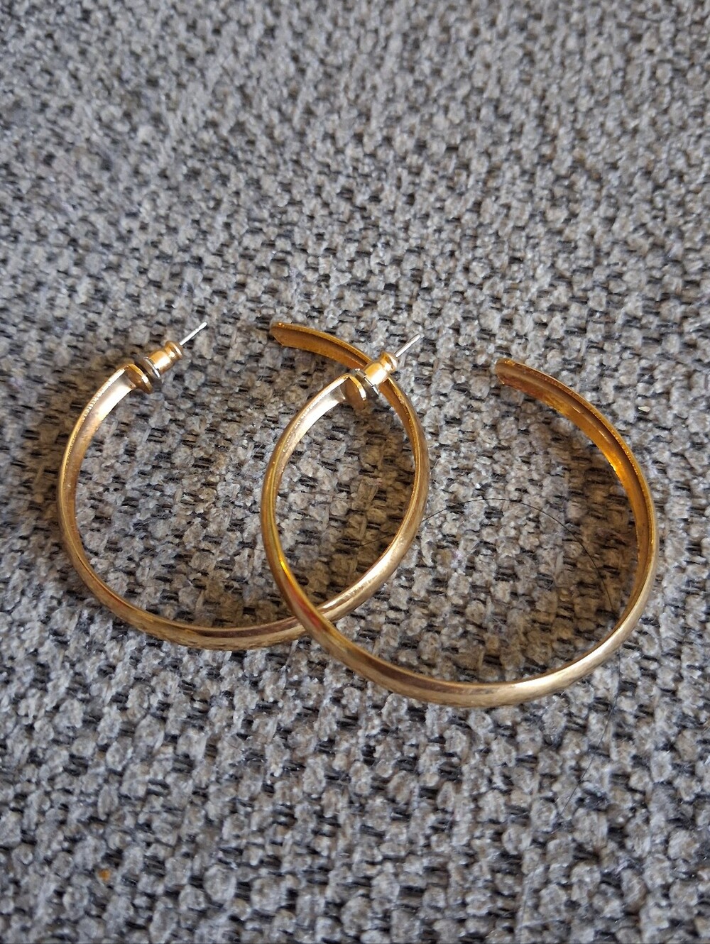 Gold Hoop Earrings - Classic Women's Jewelry